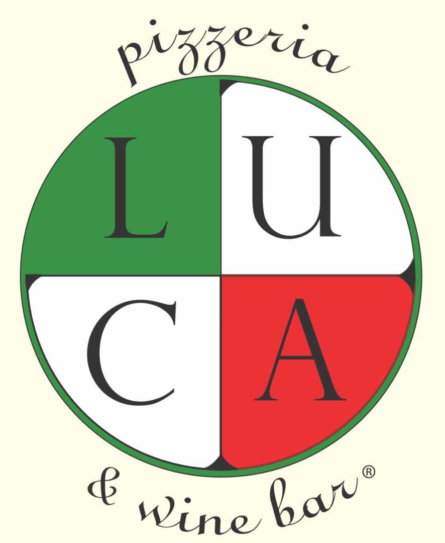 A logo of the company luca pizza.